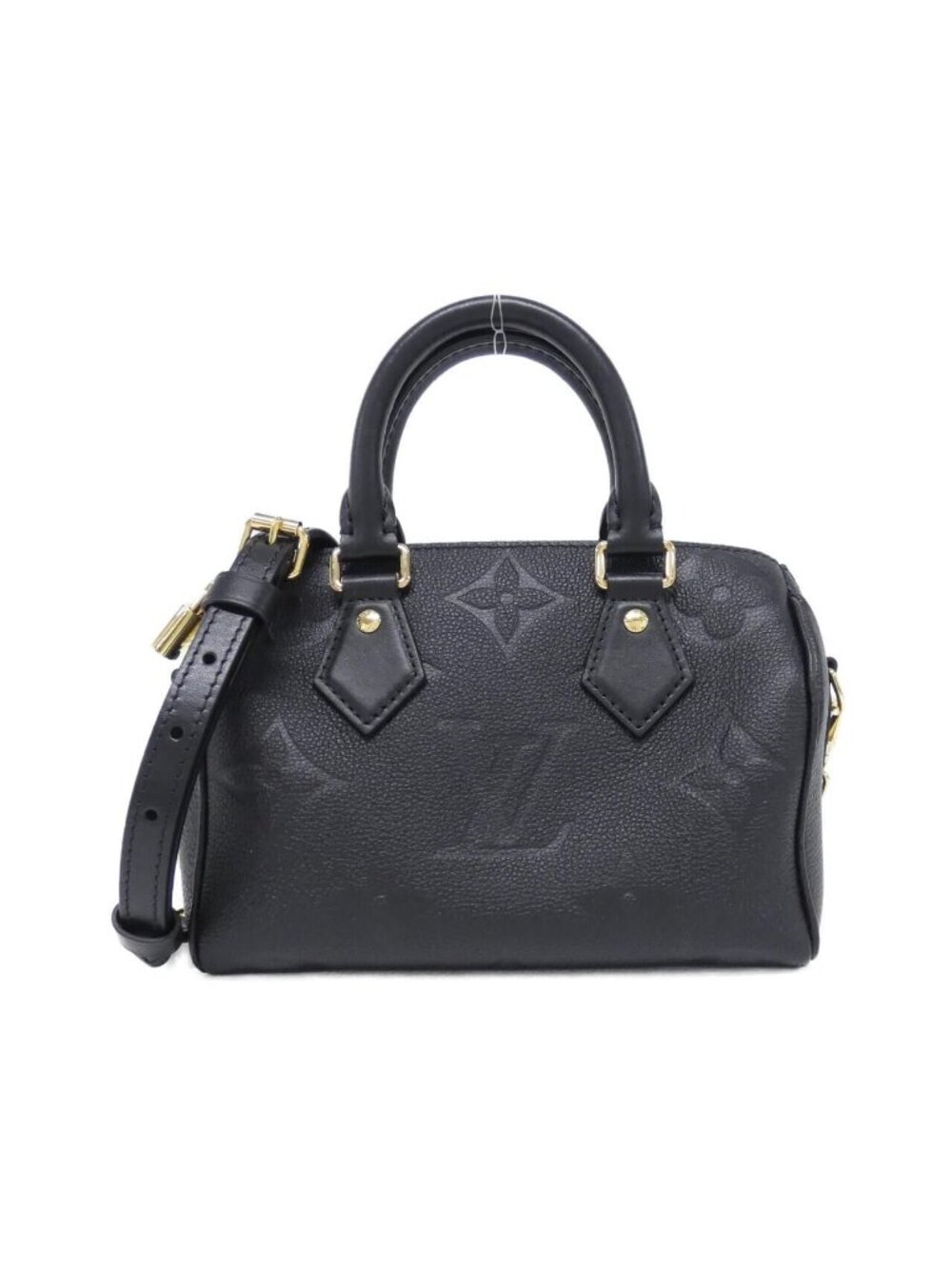 Louis Vuitton Monogram Empreinte Speedy Bandouliere 20 Boston Bag